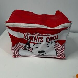 Vintage New Coca-Cola Polar Bear Red and White Bag